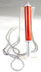 Magnetic Seam Ripper Necklace Satin in Bloodwood 1-1
