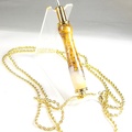 Magnetic Seam Ripper Necklace 24kt Gold 1-2
