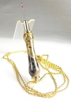 Magnetic Seam Ripper Necklace 24kt Gold 2-2