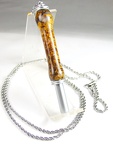 Magnetic Seam Ripper Necklace Satin Spalted Tamarind 1-1