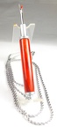 Magnetic Seam Ripper Necklace Satin in Bloodwood 1-2