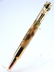 25kt Gold Dear Hunter  30 Bolt Action Pen in Acrylic