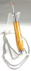 Magnetic Seam Ripper Necklace Chrome Bethlehem Olivewood 1-2