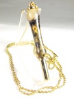 Magnetic Seam Ripper Necklace 24kt Gold 2-1